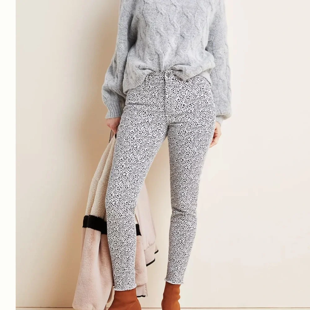 Ella Moss Pebble Print High Rise Skinny Ankle - Picture 1 of 10
